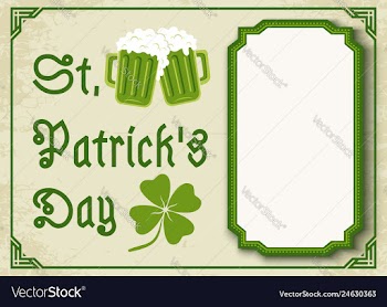  					Green clover and two beer mugs vector&nbsp;image														
