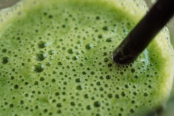Green cocktail closeup