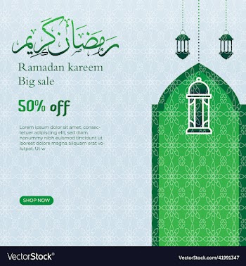 green color ramadan social media post
