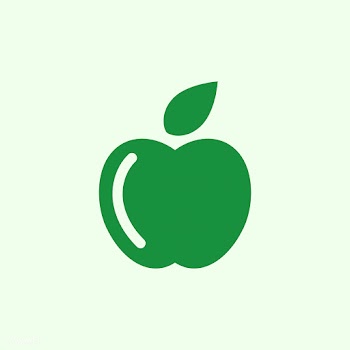 Green colored apple logo vector | Free stock vector - 487156