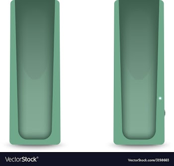  					Green computer audio speakers vector image														