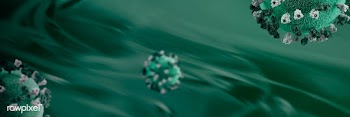 Green coronavirus under microscope background | Free  illustration - 2316967