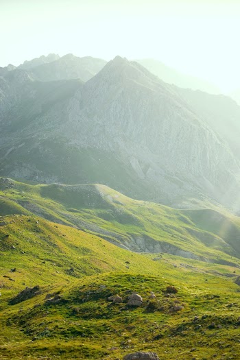 Green Covered Hills and Mountains