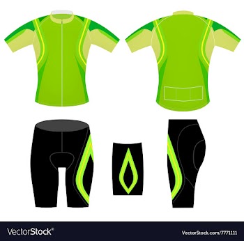 Green cycling vest vector image