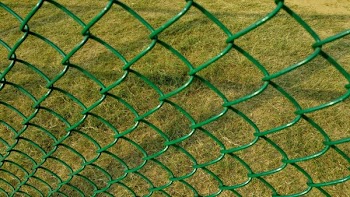 Green Cyclone Fence