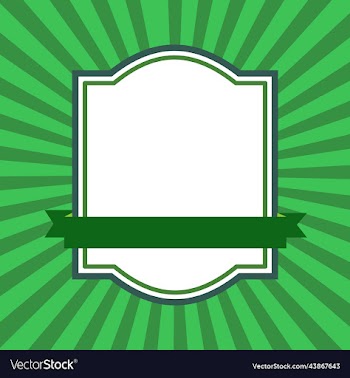 green decorative retro antique opinion template