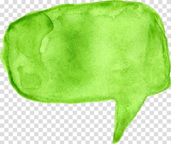 Green dialogue pop-up, Speech balloon Watercolor painting, SPEECH BUBBLE transparent background PNG clipart