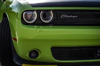 Green Dodge Challenger