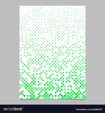 Green dot pattern brochure background vector image