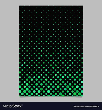 Green dot pattern brochure background vector image