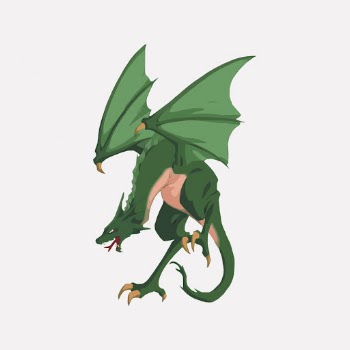 Green dragon clipart, mythical creature | Free Vector - rawpixel