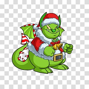Green dragon illustration, Christmas Skeith transparent background PNG clipart