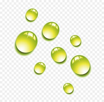 Green Drop 3D computer graphics Euclidean vector - 3D green water droplets vector 
