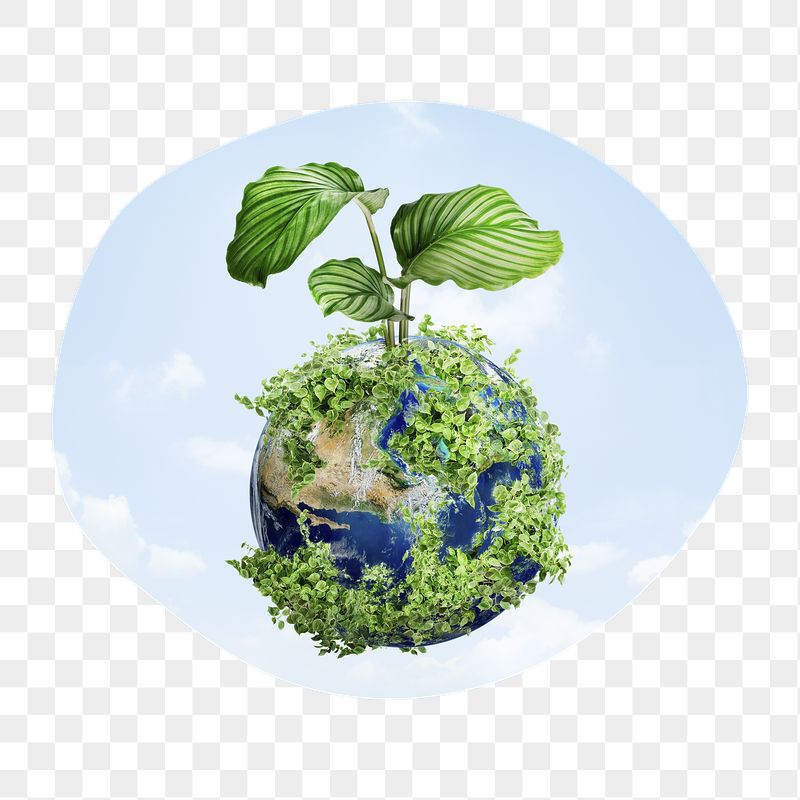Green earth png badge sticker, | Free PNG - rawpixel