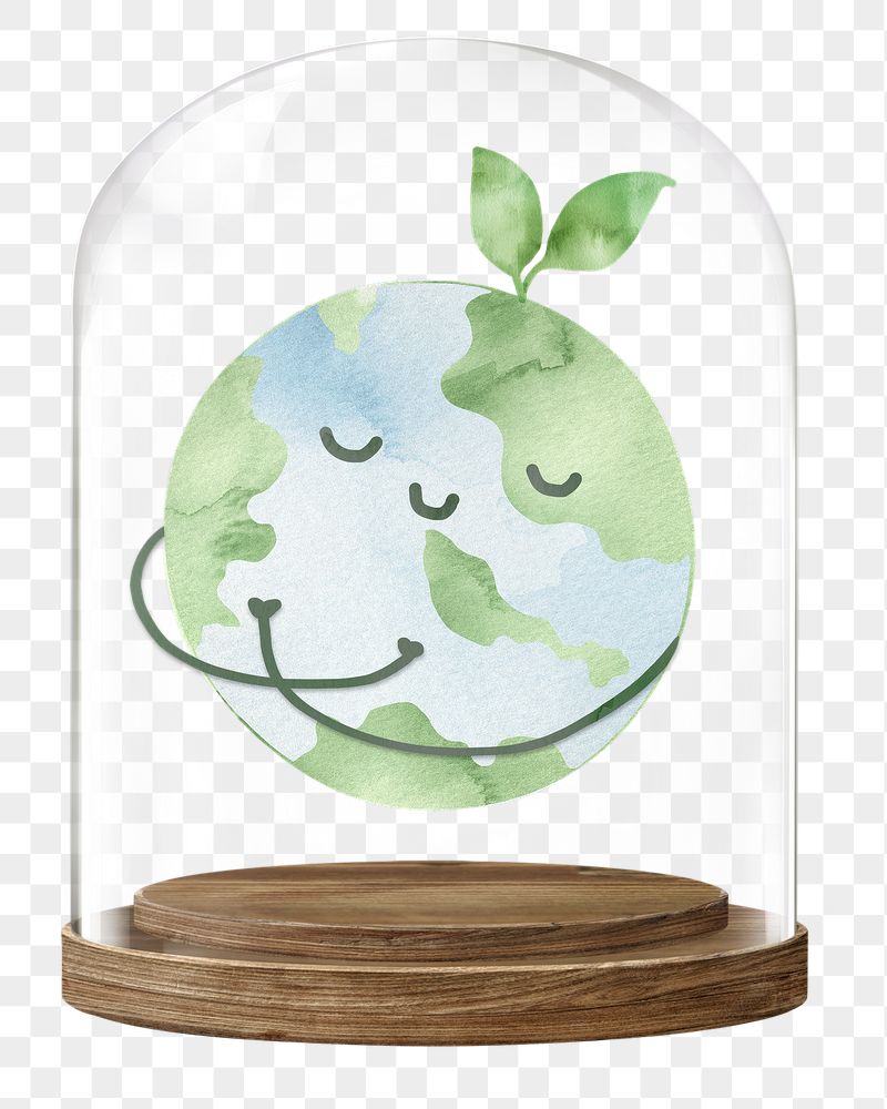 Green Earth png glass dome | Free PNG - rawpixel