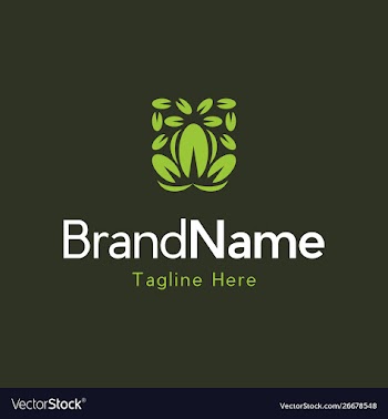 Green ecology leaf logo design vector image