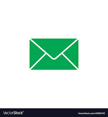 green email abstract solid icon