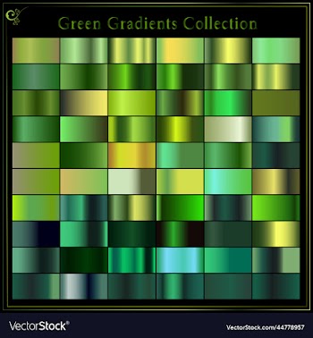 green emerald glossy gradient metal foil