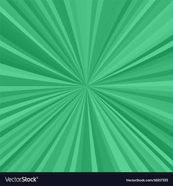 Green explosion background from radial stripes vector image