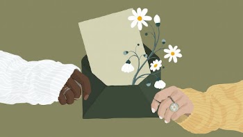 Green feminine HD wallpaper, envelope | Free Vector Illustration - rawpixel