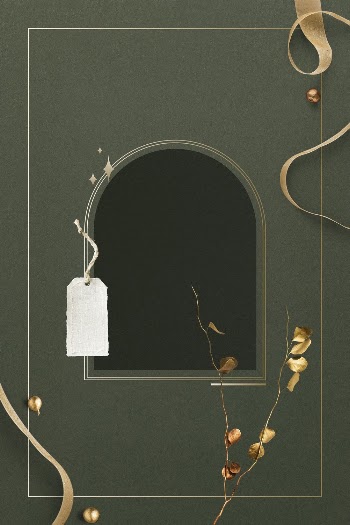 Green festive background, arch frame | Free Photo - rawpixel