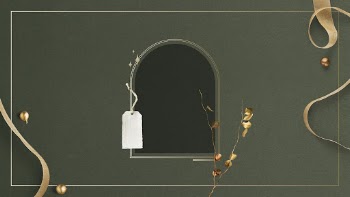 Green festive HD wallpaper, arch | Free PSD - rawpixel