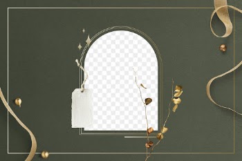 Green festive png background, arch | Free PNG - rawpixel