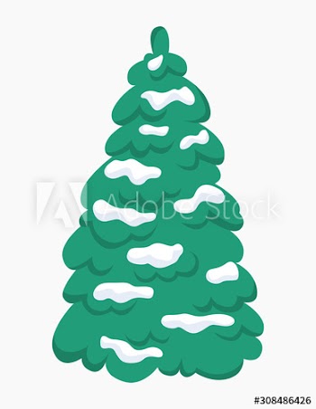 Green fir for christmas and new year celebration