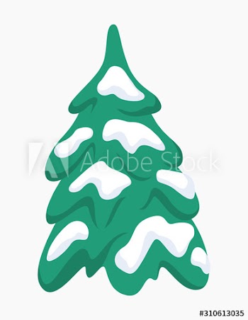 Green fir for christmas and new year celebration