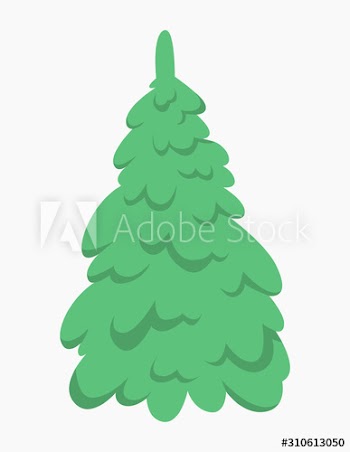 Green fir for christmas and new year celebration