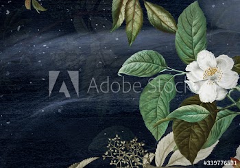 Green floral background
