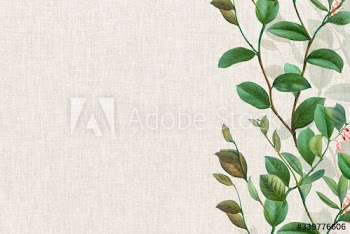 Green floral background