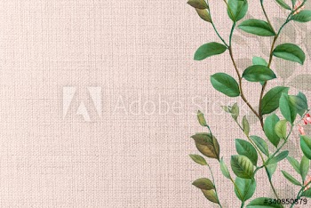 Green floral background