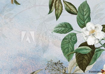 Green floral background