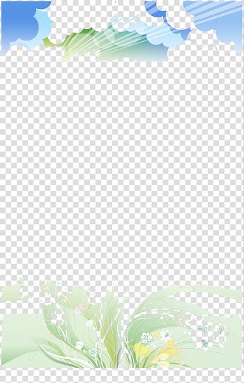 Green floral border, Light, Light exposure transparent background PNG clipart