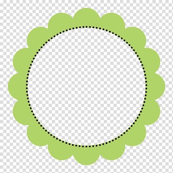 Green flower border, Circle Free content , Cute Frame transparent background PNG clipart
