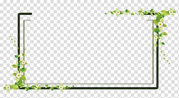 Green flower box transparent background PNG clipart