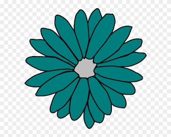 Green Flower Clip Art At Clker - Red Flower Clip Art