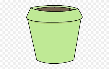 Green Flower Pot - Empty Flower Pot Clipart