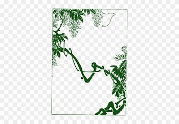 Green Forest Frame - Asian Frame Png