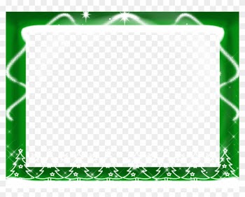 Green Frame Free Png Image - Christmas Green Frame Transparent