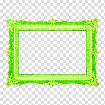 Green frame transparent background PNG clipart