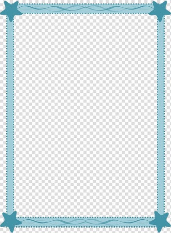 Green frame with stars illustration, frame Sea Scalable Graphics , Blue Frame transparent background PNG clipart