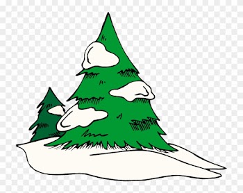Green Free Pine Tree Clipart School - Snow On Tree Clipart