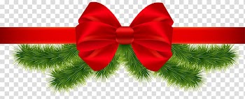 Green garland and red ribbon, Cocktail Martini Christmas Eggnog , Christmas Red Ribbon transparent background PNG clipart