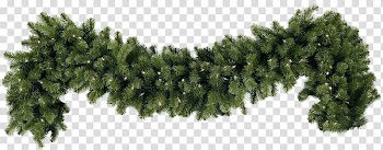Green garland art, Garland Simple Christmas transparent background PNG clipart