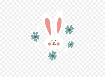 Green Garland Wreath - White Rabbit blue garland 