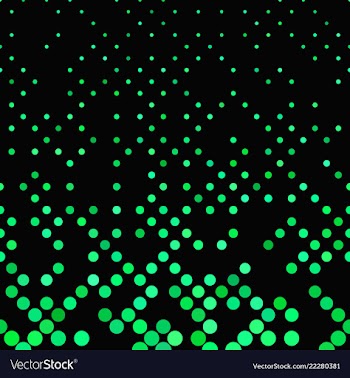 Green geometric circle pattern background vector image