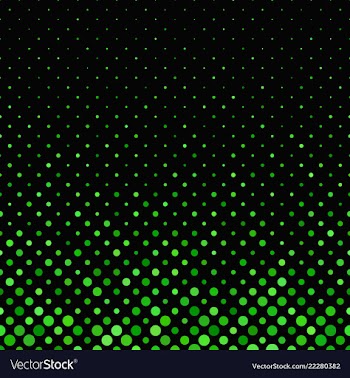 Green geometrical abstract dot pattern - snowfall vector image