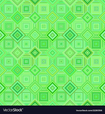 Green geometrical diagonal square mosaic tile vector image